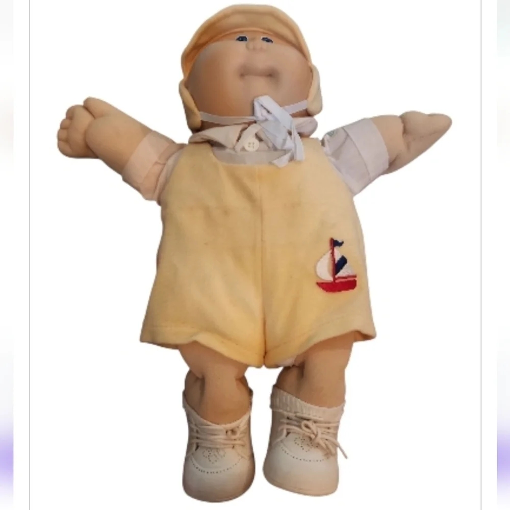 Vintage 1982 Cabbage Patch Kids Preemie Doll Xavier Roberts Blue Signature - Picture 12 of 14